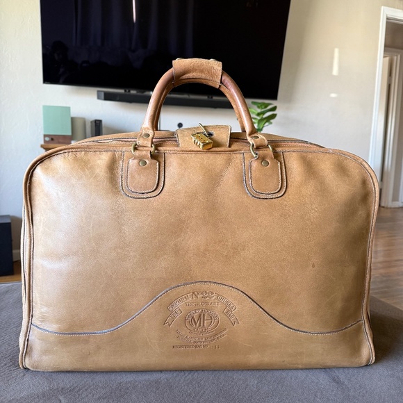 Ghurka Handbags - Vintage Ghurka No. 22 Traveler II Leather Duffle Bag Registered #B11